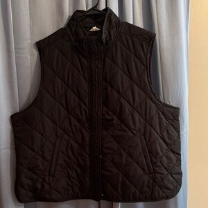 Maurices Black Quilted Vest
